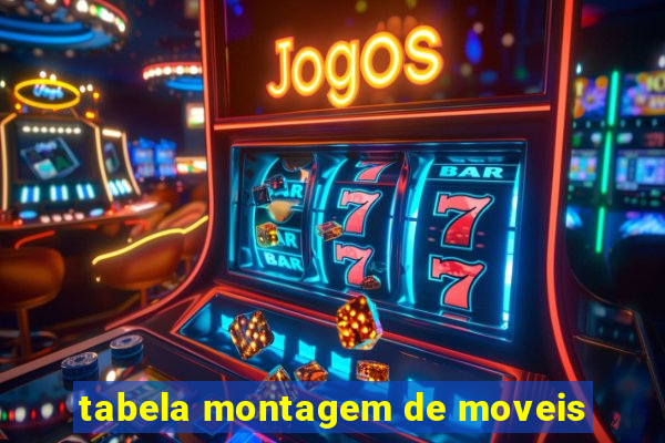 tabela montagem de moveis